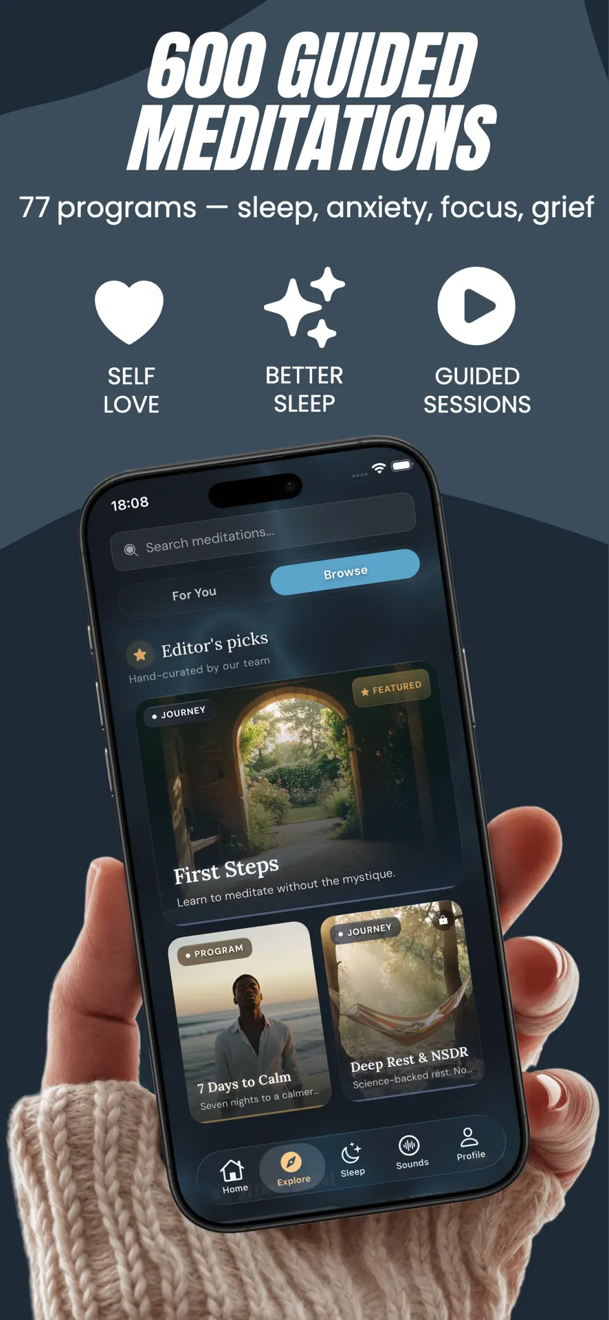 Loam guided meditation library